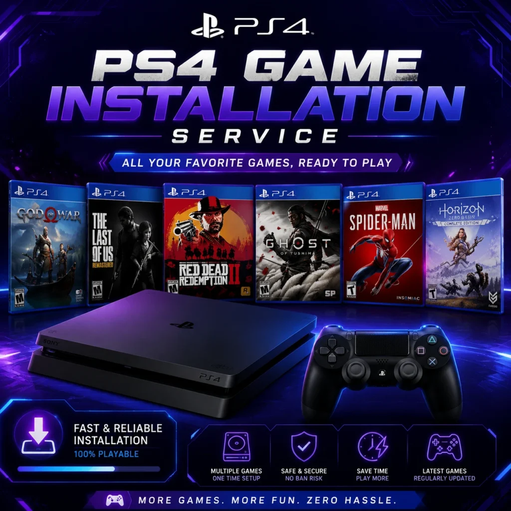 نصب بازی ps4